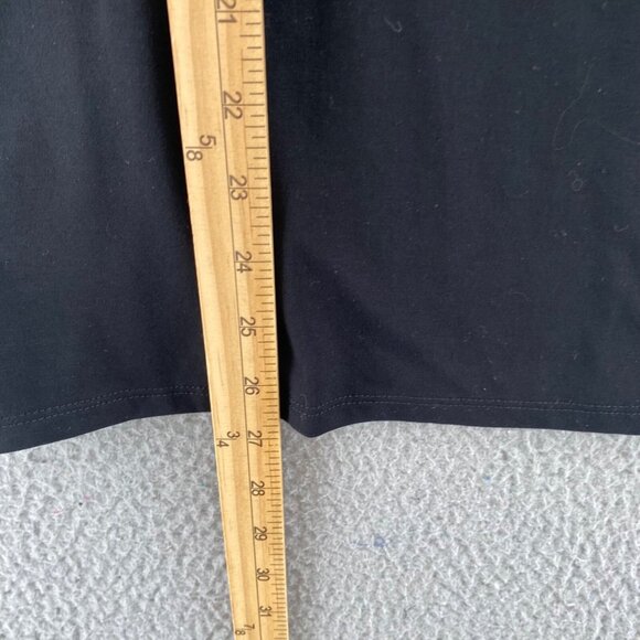 Chicos Top Womens 3 US Extra Large Black Refined Knit Stretch Cap Sleeve Casual - Picture 9 of 10